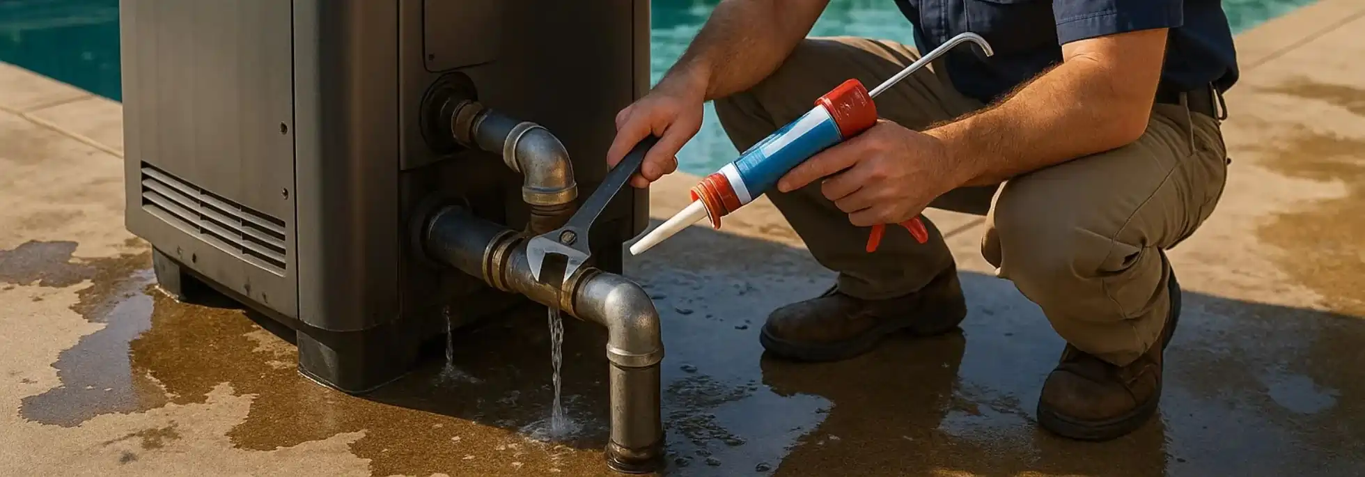  Pool Heater Leak Repair - HVAC Burlington